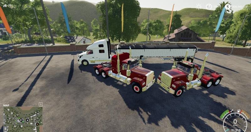 Пак тягачей MACK DAYCAB AND SLEEPER V1.0 для Farming Simulator 2019