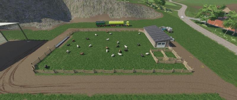 Овчарня EXTRA LARGE SHEEP PASTURE V1.0.0.0 для Farming Simulator 2019