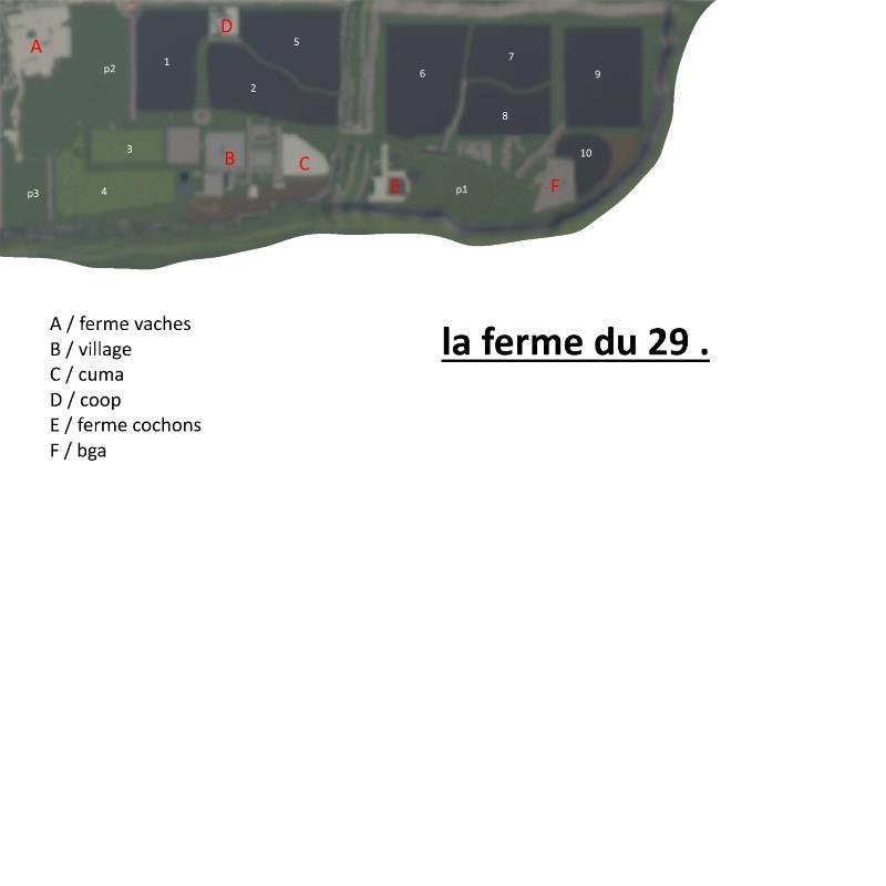 Карта LA FERME DU 29 V0.2 для Farming Simulator 2019
