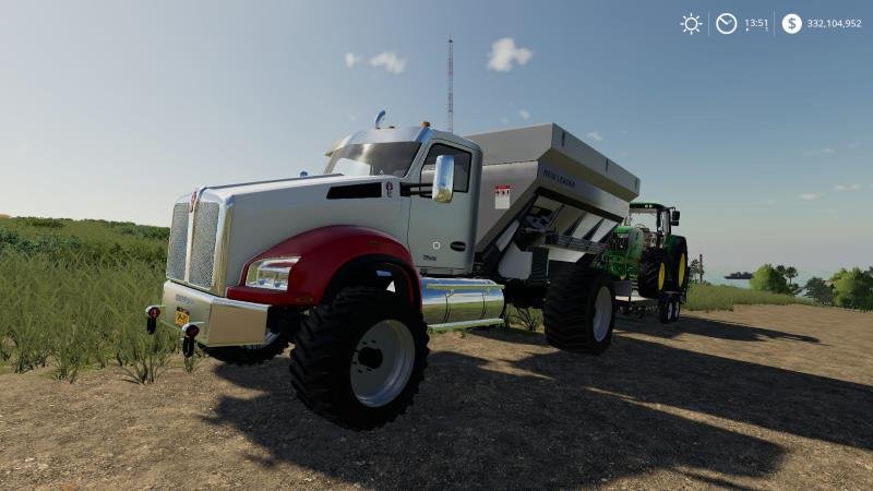 Самоходный распределитель удобрений KENWORTH T880 SPREADER V1.0 для Farming Simulator 2019