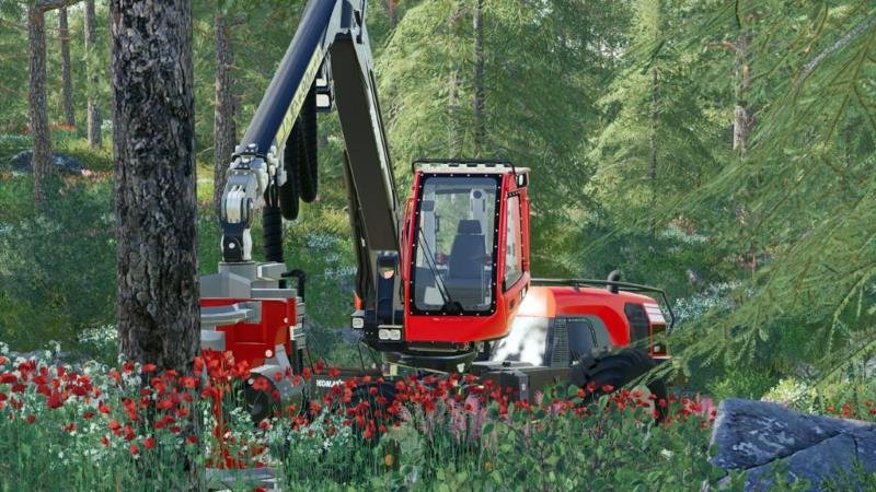 Харвестер KOMATSU 951 V1.0.0.0 для Farming Simulator 2019