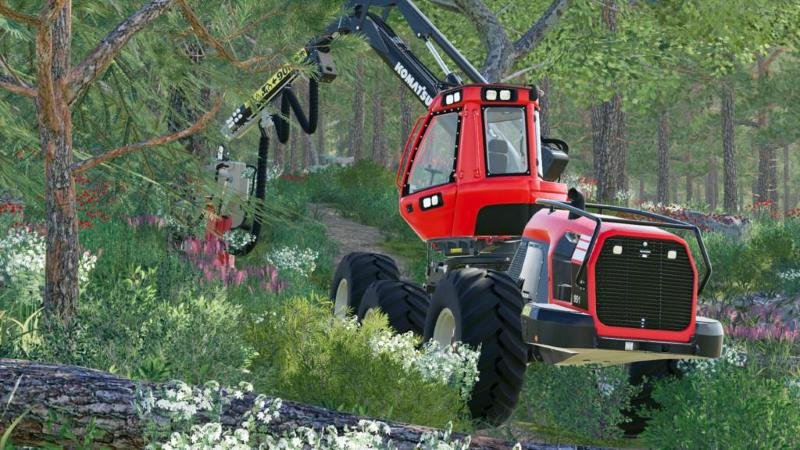 Харвестер KOMATSU 951 V1.0.0.0 для Farming Simulator 2019