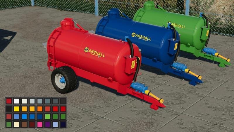 Разбрасыватель жидкого навоза MARSHALL ST1800 V1.2.0.0 для Farming Simulator 2019