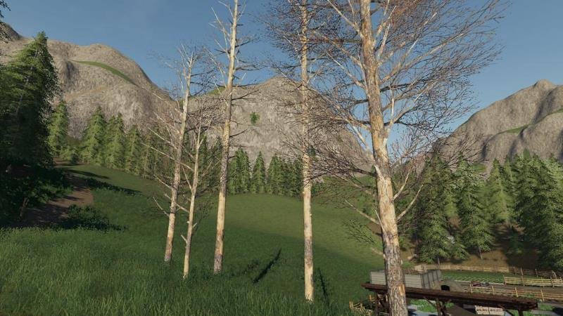 Пак старых деревьев DEAD TRUNK PACK - PLACEABLE V1.0.0.0 для Farming Simulator 2019
