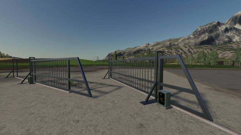 Пак ворот ALUMINUM SLIDING GATE V1.0.0.0 для Farming Simulator 2019