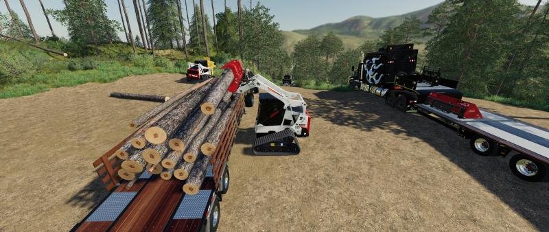Пак BOBCAT 590 SERIES SKID STEER PACK V1.2.0 для Farming Simulator 2019