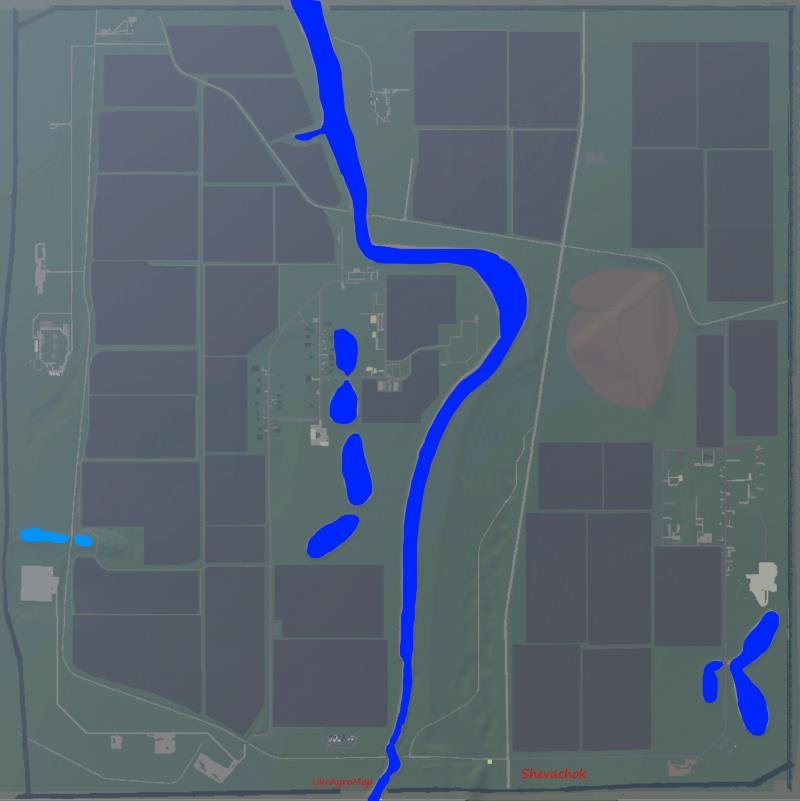 Карта УкрАгро v 1.2 для Farming Simulator 2019