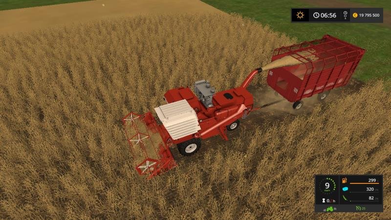 Пак Самоходный комбайн СК-5 "Нива" v 0.2 для Farming Simulator 2017
