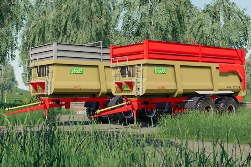 Пак прицепов LEBOULCH GOLD 2 XXL TRAILERS PACK V1.0 для Farming Simulator 2019