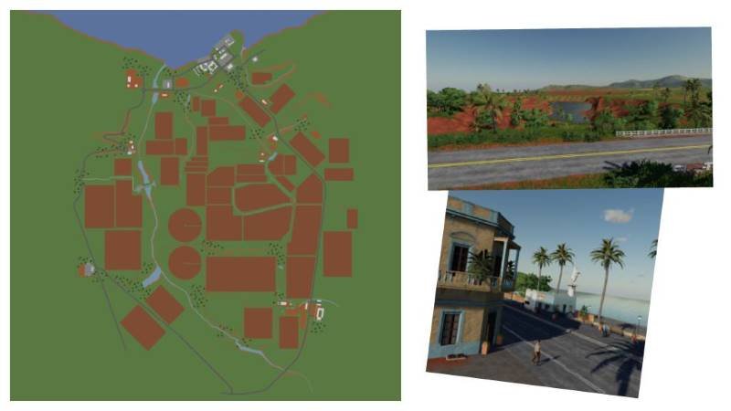 Карта PINEAPPLE BAY V1.0.0.0 для Farming Simulator 2019