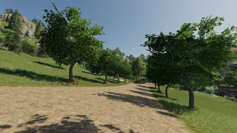Пак фруктовых деревьев PLACEABLE FRUIT TREES V1.0.0.0 для Farming Simulator 2019
