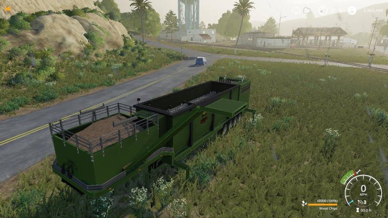 Перевозимая щеподробилка THE BEAST CHIPPER V1.0 для Farming Simulator 2019