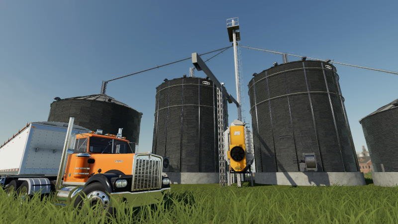 Хранилище LARGE GRAIN SILO WITH DRYER V1.0 для Farming Simulator 2019