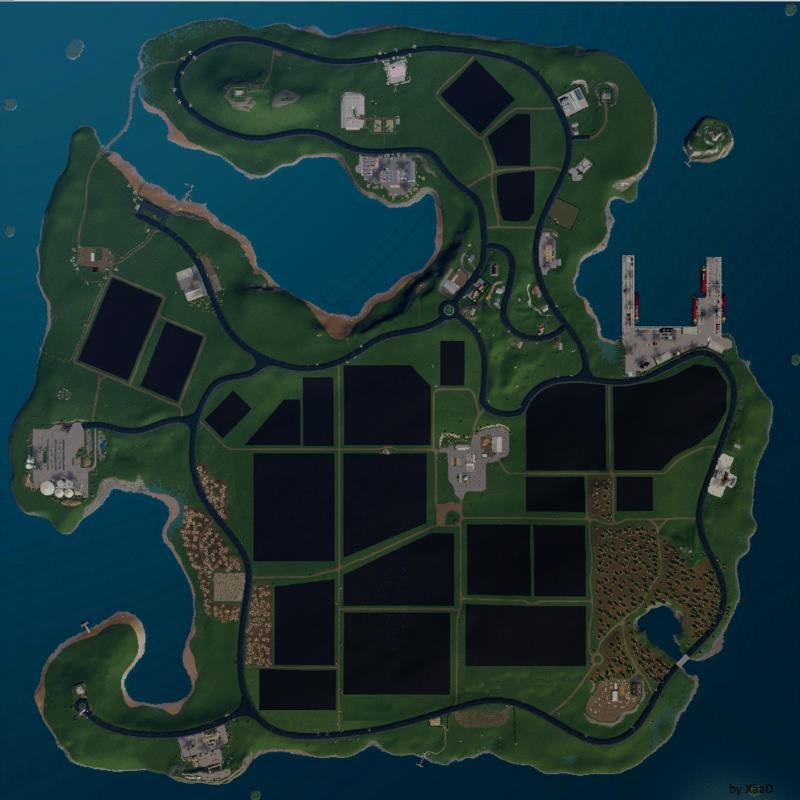 Карта GIANTS ISLAND 2019 V1.0.2.0 для Farming Simulator 2019