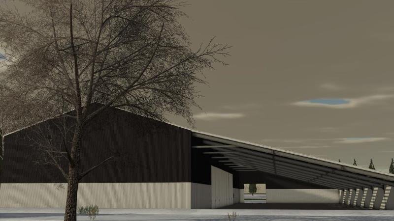 Здание CROPS AND MACHINERY STORAGE V1.0.0.0 для Farming Simulator 2019