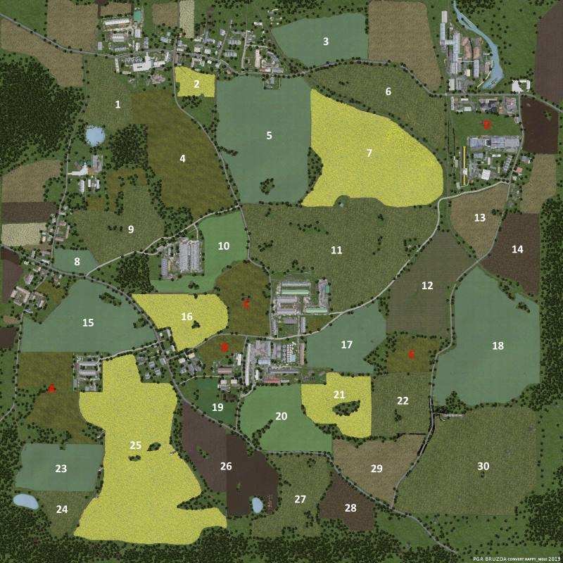 Карта PGR BRUZDA V1.1.1.0 для Farming Simulator 2019
