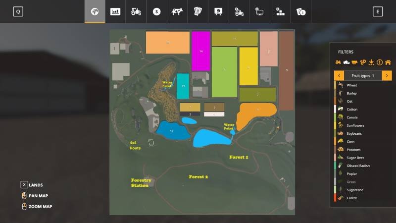 Карта NEVADA ZA SEASONS EDITION V007 для Farming Simulator 2019