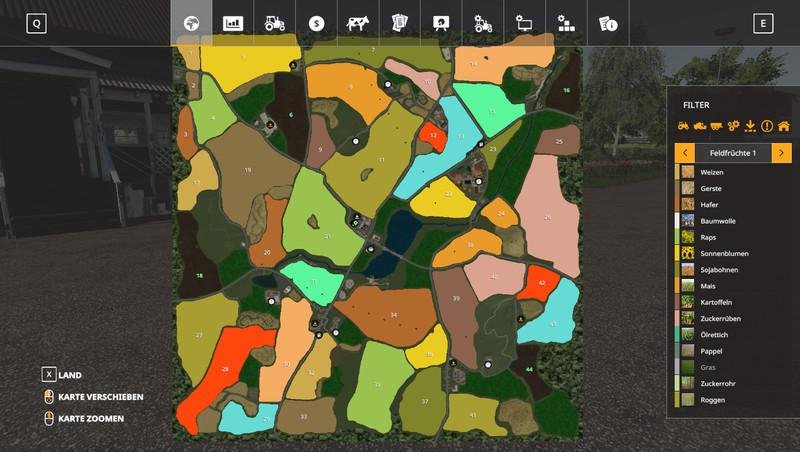 Карта LOESSHUEGELLAND V1.0.0.0 для Farming Simulator 2019