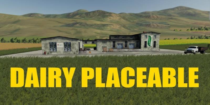 Производство сыра DAIRY PLACEABLE V1.0.0.0 для Farming Simulator 2019