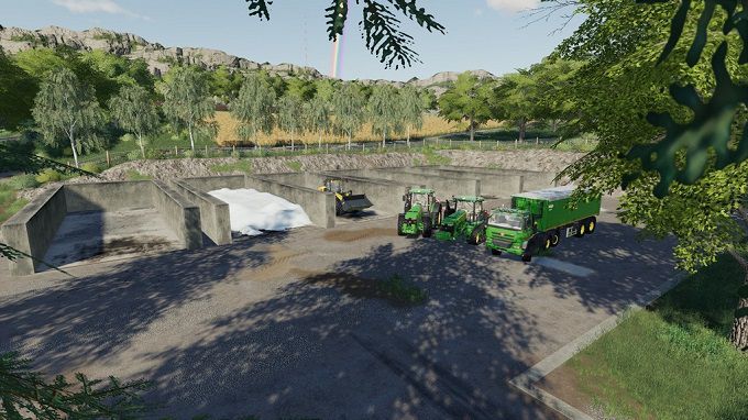 Пак Силосных Бункеров/Bunker Silo Set для Farming Simulator 19 v 1.1.0.0