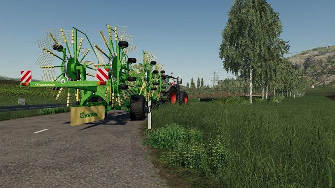 Мод Валкователь Krone Swadro 2000 для игры Farming Simulator 19 v 1.0.0.0