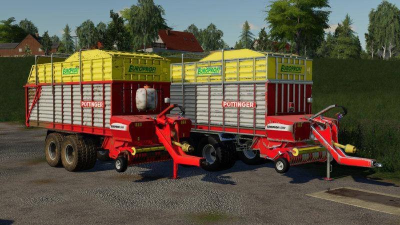Прицеп подборщик POTTINGER EUROPROFI 5000 V2.1 для Farming Simulator 2019