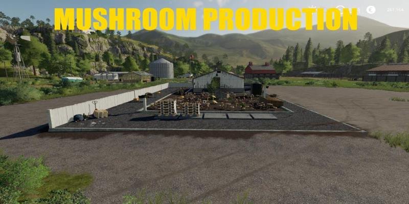 Производство грибов MUSHROOM PRODUCTION V1.0.5 для Farming Simulator 2019