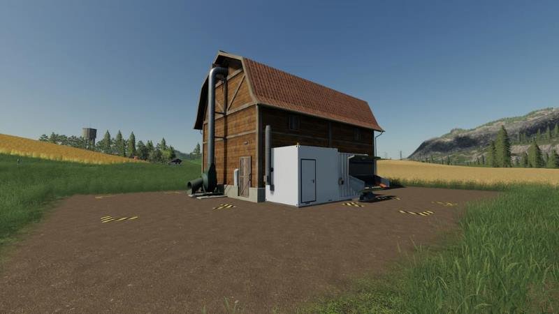 Сушилка сена GLOBALCOMPANY - HAY DRYER V1.0.0.1 для Farming Simulator 2019