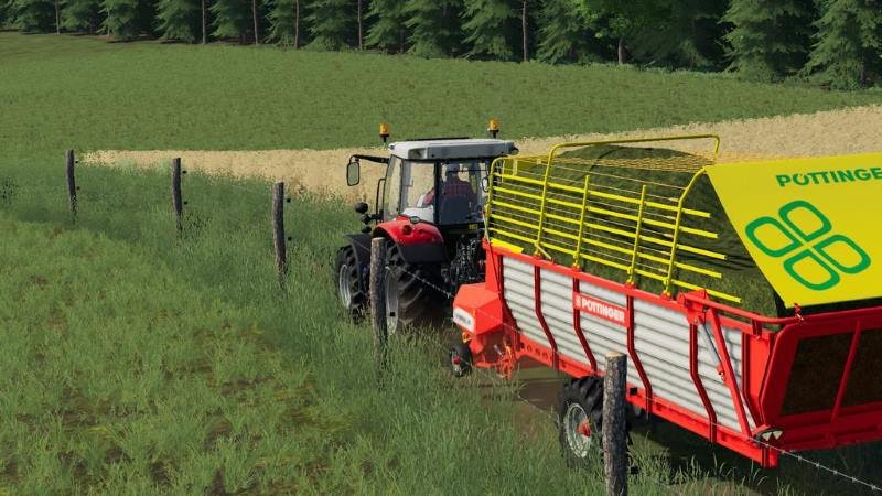 Прицеп подборщик POTTINGER EUROBOSS 330T V1.0.1.0 для Farming Simulator 2019
