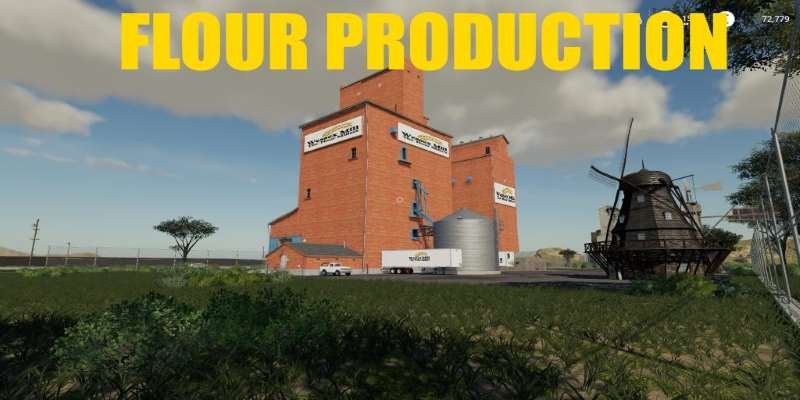 Производство муки  FLOUR PRODUCTION V1.0 для Farming Simulator 2019