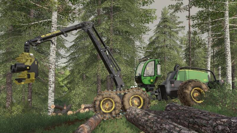 Харвестер BIG TREE JD 1470 V1.0 для Farming Simulator 2019