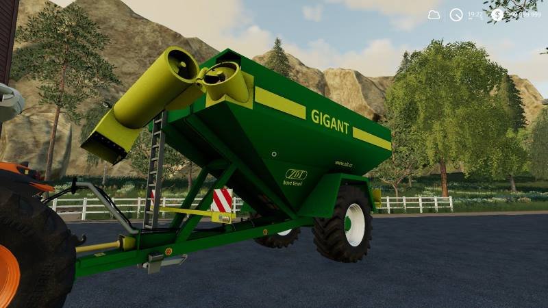 Прицеп перегрузчик ZDT GIGANT V1.0.0.0 для Farming Simulator 2019