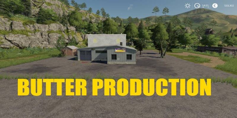 Производство сливочного масла BUTTER PRODUCTION V1.0 для Farming Simulator 2019