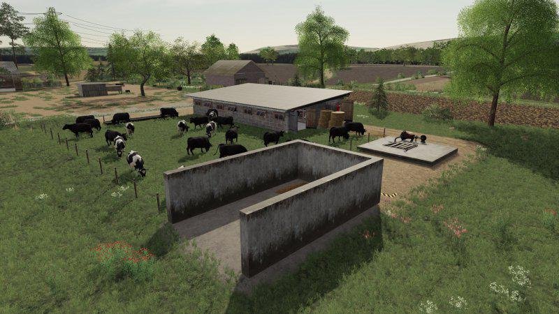 Коровник POLSKA OBORA V1.0.0.0 для Farming Simulator 2019