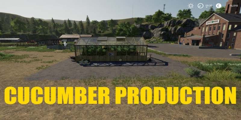 Теплица с огурцами CUCUMBER PRODUCTION V1.0.5 для Farming Simulator 2019