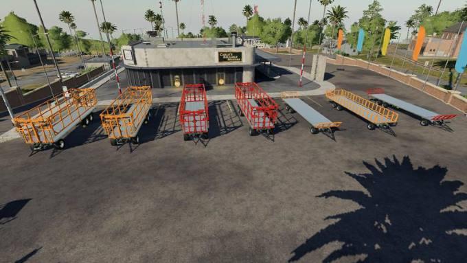 Пак прицепов для тюков BALLENFLATEBAD V1.0.0.0 для Farming Simulator 2019