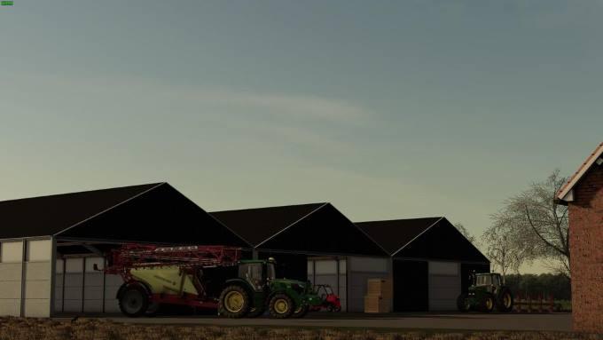 Ангар MACHINERY SHED V1.0.0.0 для Farming Simulator 2019