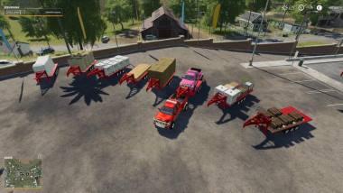 Пак 2014 PICKUP WITH SEMI-TRAILER AND AUTOLOAD V2.0 для Farming Simulator 2019