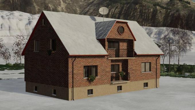 Дом BRICK HOUSE V1.0.0.1 для Farming Simulator 2019
