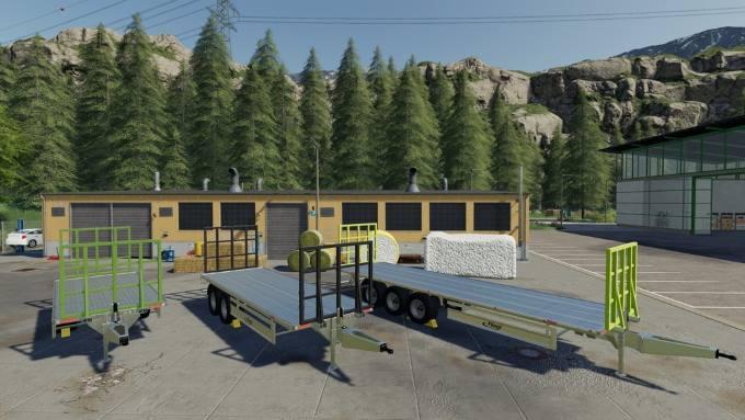Пак прицепов Fliegl TPW Bale Trailer Set v 1.1 для Farming Simulator 2019