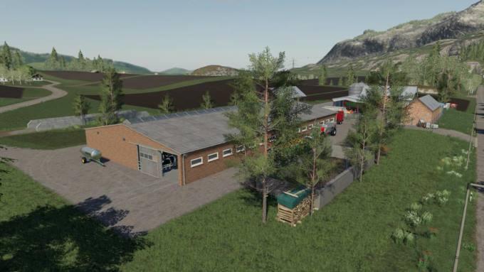 Пак коровников COWS BARN V1.0.0.2 для Farming Simulator 2019