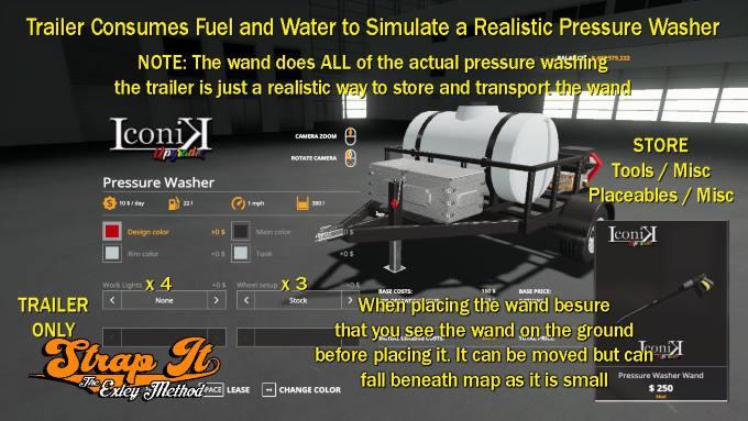 Передвижная мойка ICONIK PRESSURE WASHER V1.0 для Farming Simulator 2019