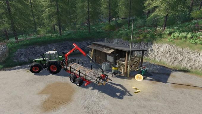 Пак точек продаж SMALL WOOD SELLING STATION V1.2.0.0 для Farming Simulator 2019