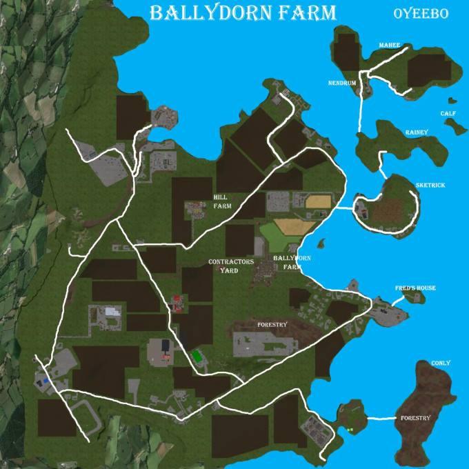 Карта BALLYDORN FARM 19 V2.2.2.0 для Farming Simulator 2019