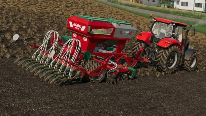 Сеялка [FBM TEAM] AGROMASZ SALVIS 3800 V1.0.0.0 для Farming Simulator 2019