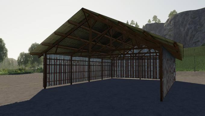 Навес HANGAR BOIS METAL V1.0.0.0 для Farming Simulator 2019