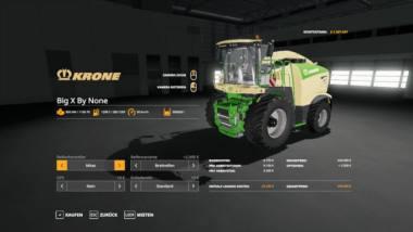 Кормоуборочный комбайн KRONE BIG X 1180 BY NONE V1.0 для Farming Simulator 2019