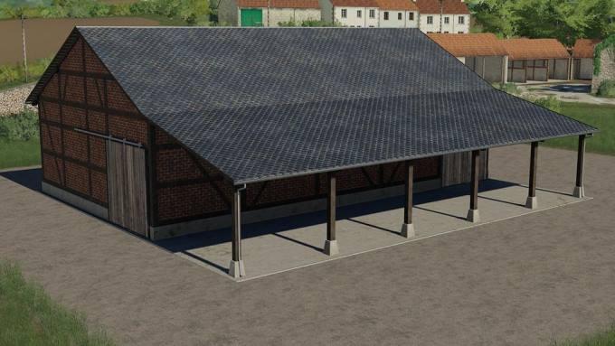 Пак сараев HALF-TIMBERED BARN V1.0.0.0 для Farming Simulator 2019