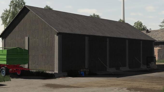 Сарай OLD DOUBLE BARN V1.0.0.0 для Farming Simulator 2019