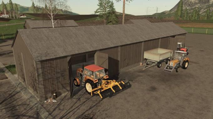 Пак сараев WOODEN SHEDS V1.0.0.0 для Farming Simulator 2019
